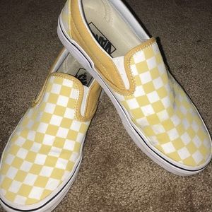 Yellow Checkered Vans